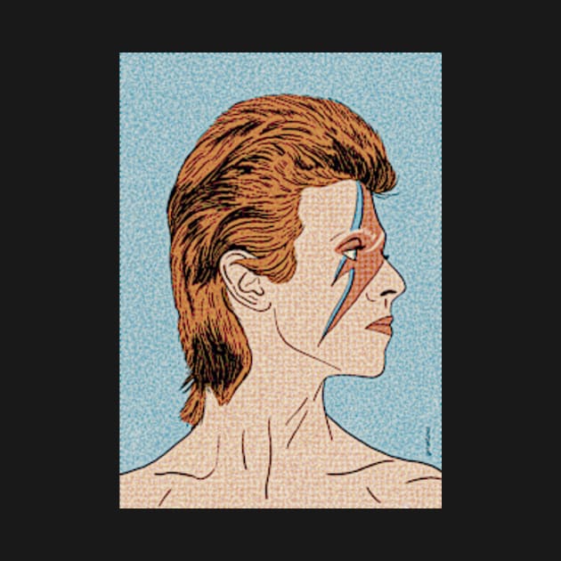 David Bowie - Halftone by ogeraldinez