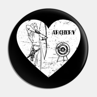 Love Archery Archer Bowman Arrow Bow Target Arc Pin