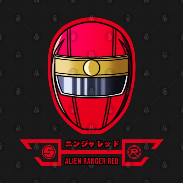 SENTAI HERO NINJA ALIEN RED by Ryuki Kento Art