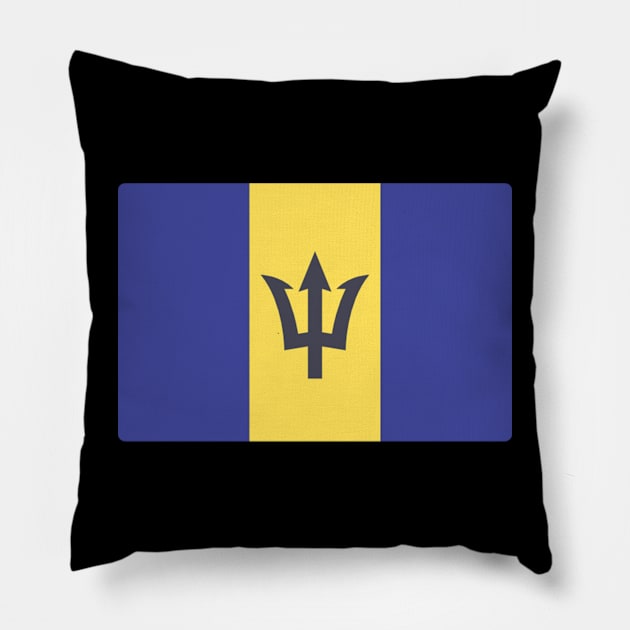 FLAG OF BARBADOS Pillow by Just Simple and Awesome