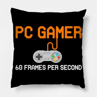 PC Gamer 60 Frames Per Second Pillow