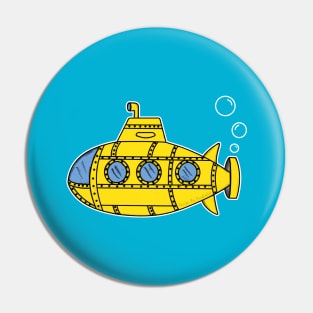 Submarine Doodle Pin