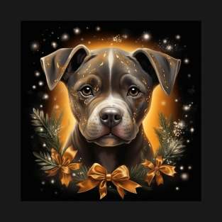 Christmas Staffy T-Shirt