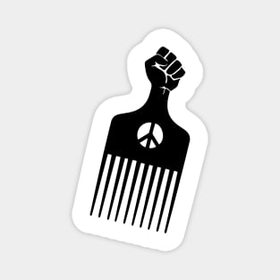 Afro Pick, Black History, Afro Hair, Black Lives Matter Magnet