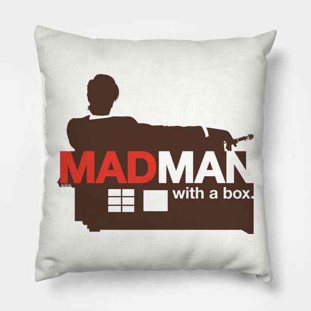 Madman With a Box Pillow by FOUREYEDESIGN