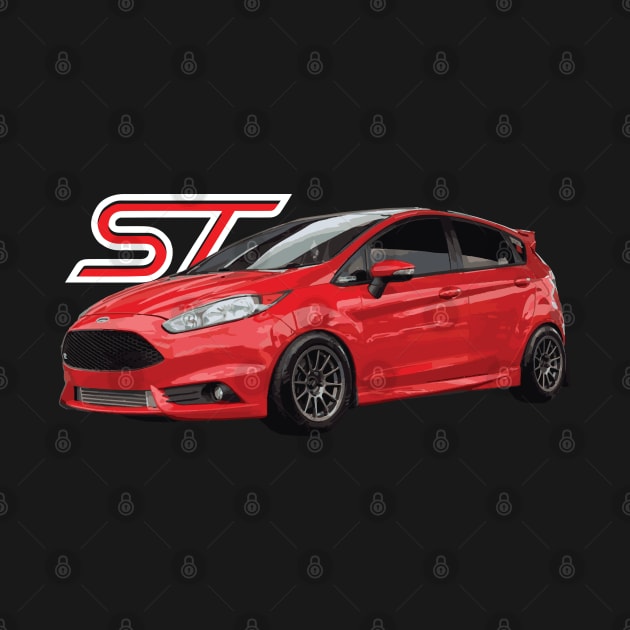 Fiesta ST ST180 Mk7 Race Red Hot hatch by cowtown_cowboy