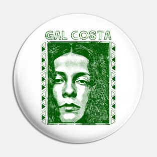 Gal Costa \/\/ Retro Original Fan Art Design Pin