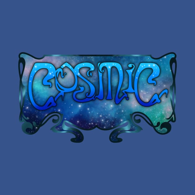 Cosmic Art Nouveau Retro Psychedelic Emblem by LittleBunnySunshine