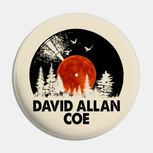 David Name Record Music Forest Gift Pin