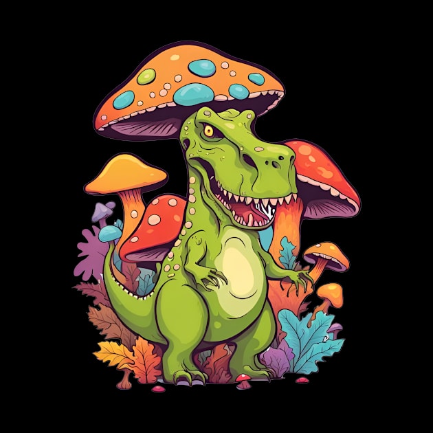 Psychedelic Dinosaur T-Rex by MordaxFurittus