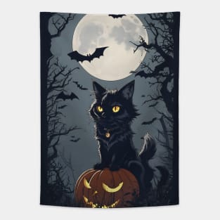 Halloween cat Tapestry