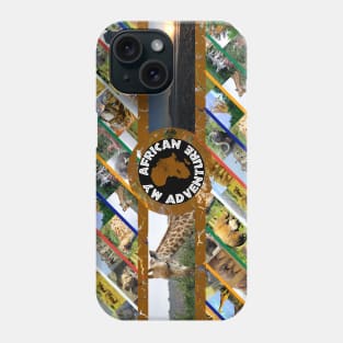 My African Adventure Wildlife Collage Phone Case