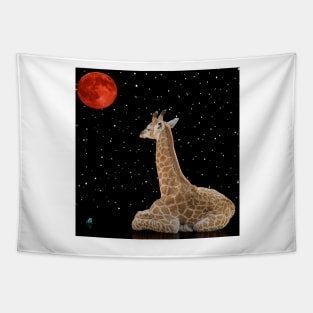 Moon, Giraffe and Frog Tapestry