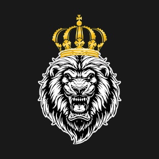 Powerful lion with a crown T-Shirt