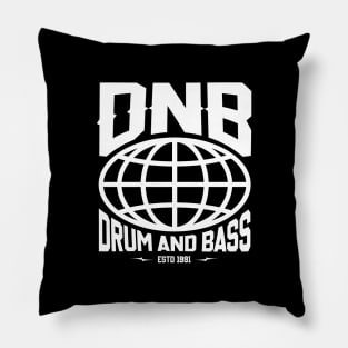 DNB Drum And Bass Retro Future Pillow