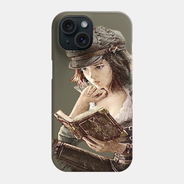 Too Fond Of Books - Louisa May Alcott Phone Case by The Blue Box