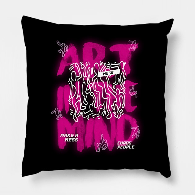 Art in the mind Pillow by OlyGhenDan