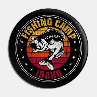 Fishing Camp Idaho summer vacation 2021 gifts Pin