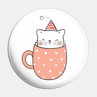 Cat Birthday Pin