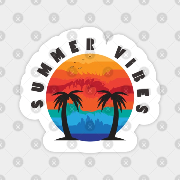 Summer vibes Magnet by Tharaka Bandara