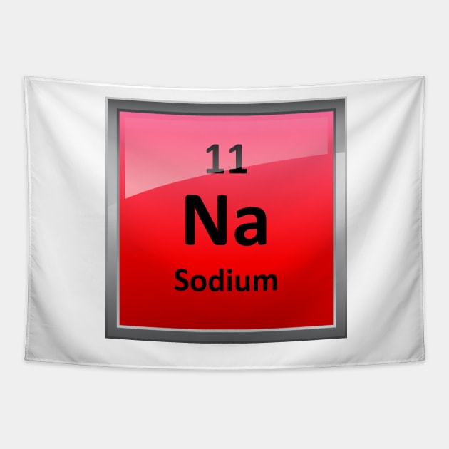 Sodium Element Tile - Periodic Table Tapestry by sciencenotes