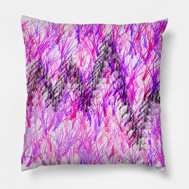 illustration, art work, design, tie dye, vector Pillow by Gun&One