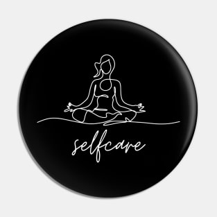 Selfcare | Cute Yoga | Inspirational Meditation Pin