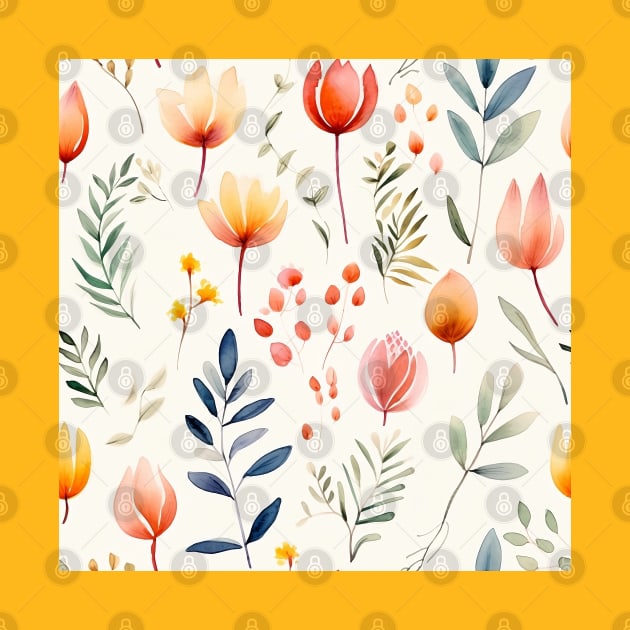 Blooming in watercolors by Porota Studio