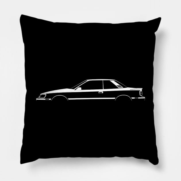 Toyota Celica GT-S Sport Coupe (T160) Silhouette Pillow by Car-Silhouettes