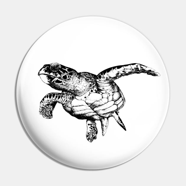 Sea Turtle- Pin by VectorInk