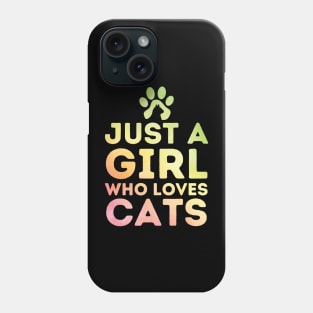 Just a Girl Who Loves Cat Phone Case