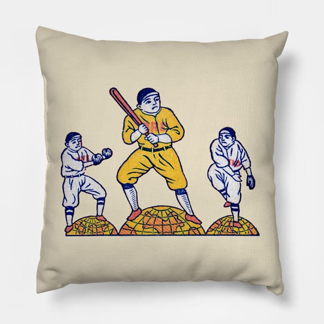 1900 Japanese Baseball Pillow by historicimage