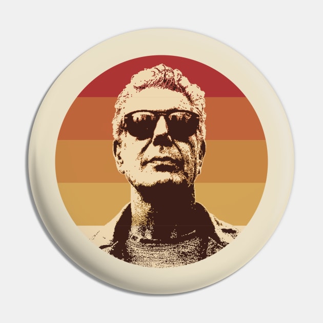 Retro Anthony Bourdain Chef Pin by Mollie