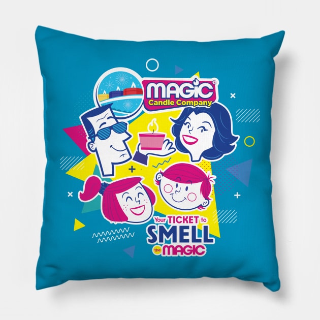 Magic Candle Company 80s Family Logo Pillow by MagicCandleCompany