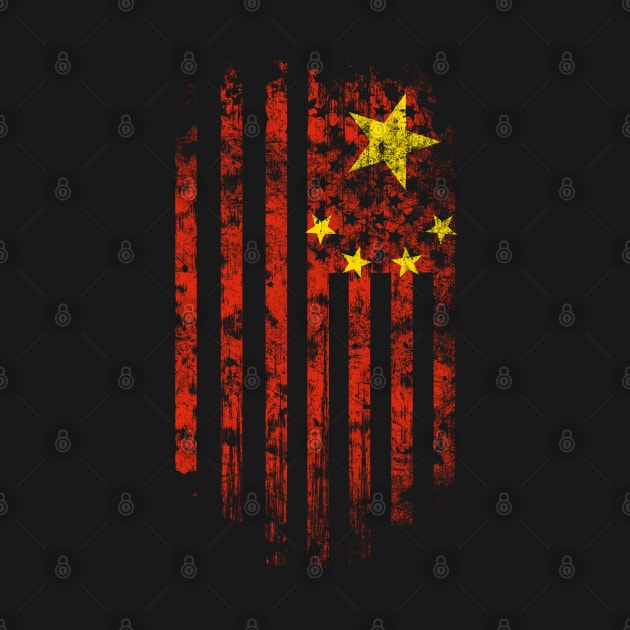 China and America Flag Combo by Family Heritage Gifts