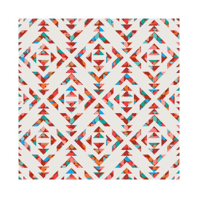 Tribal Geometry No.002 / Vibrant Colors by matise