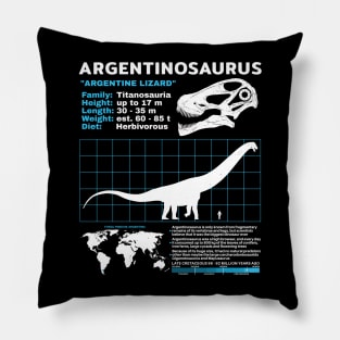 Argentinosaurus data sheet Pillow