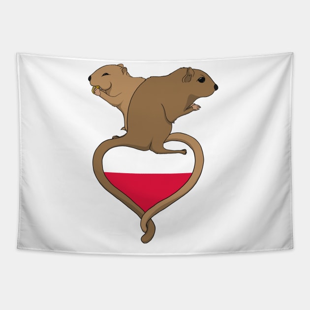 Gerbil Poland (light) Tapestry by RampArt