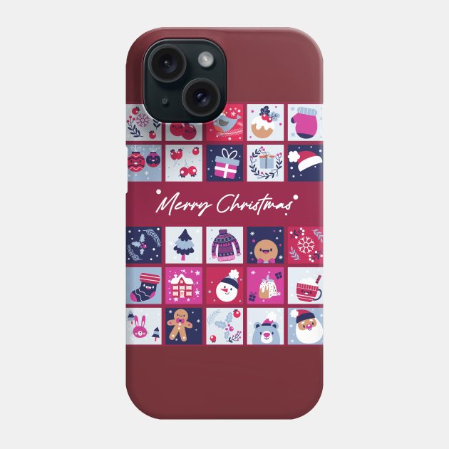 Cartoon Christmas Patterns For Kid | Christmas Gifts Ideas Phone Case by i am Cuta