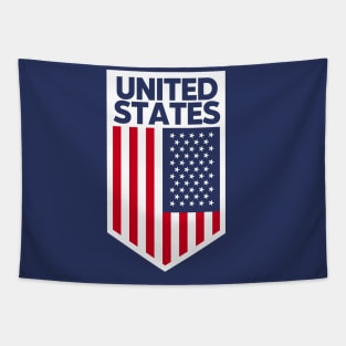 United State Flag Emblem Tapestry