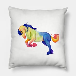 Rainbow Fresian Pillow