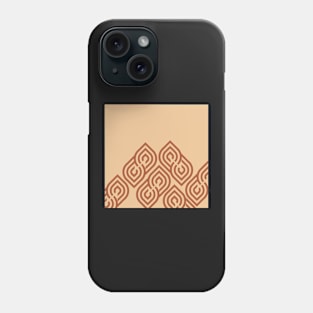 Geometric modern abstract beige Phone Case