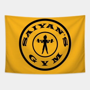 Saiyan´s gym black- dragonball super Tapestry