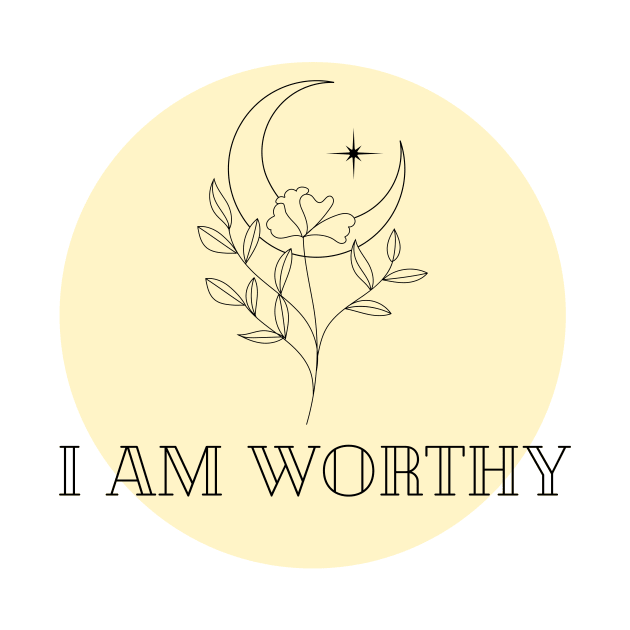 Affirmation Collection - I Am Worthy (Yellow) by Tanglewood Creations
