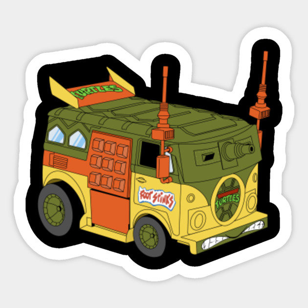 Party Wagon Tmnt Ninja Turtles Sticker Teepublic
