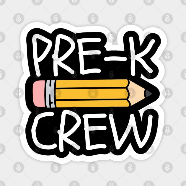 Pre-K Crew Magnet by Creatifly Graphic Tees