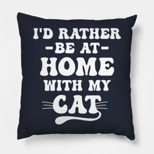 At Home With My Cat Pillow