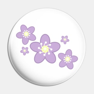 Spring Time Purple Blossom Flower Clusters Pin