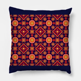 Ajrak Traditional Pattern Pillow