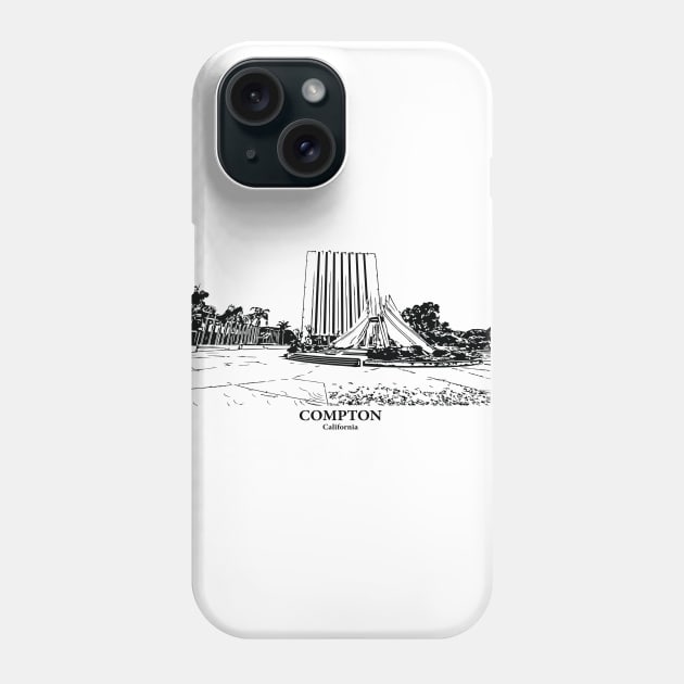 Compton - California Phone Case by Lakeric